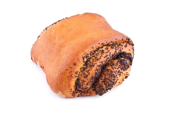 stock image Baking roll with poppy seeds