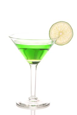 Green matrini cocktail clipart