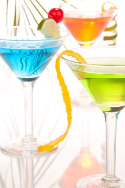 Martini party cocktails clipart