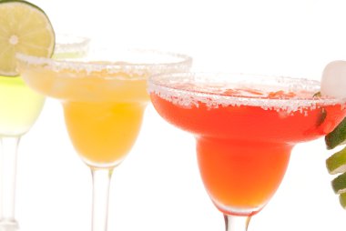 Fresh Margarita cocktails from blender clipart