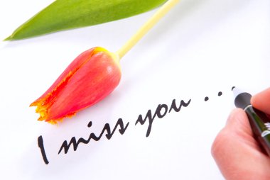 I miss you love clipart