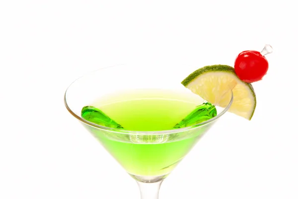Зеленый коктейль Мартини — стоковое фото