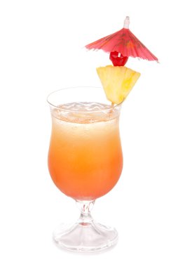 Tequila Sunrise cocktail clipart