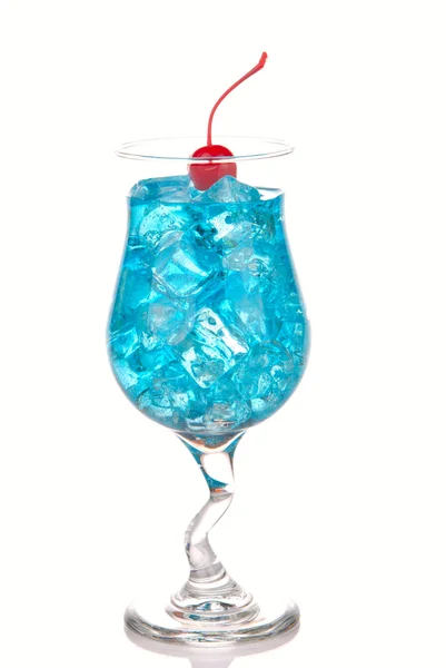 Blue Hawaiian Lagoon Cocktail with with malibu — Stock Photo, Image