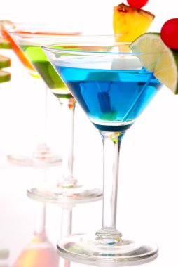 Martini Cocktails drinks composition clipart