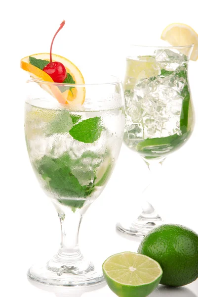 Cocktail di Mojito verde — Foto Stock