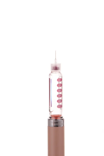 Insulin injektion penna — Stockfoto