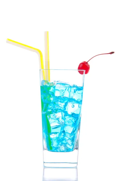 Blue curacao based cocktail — Stock Photo, Image