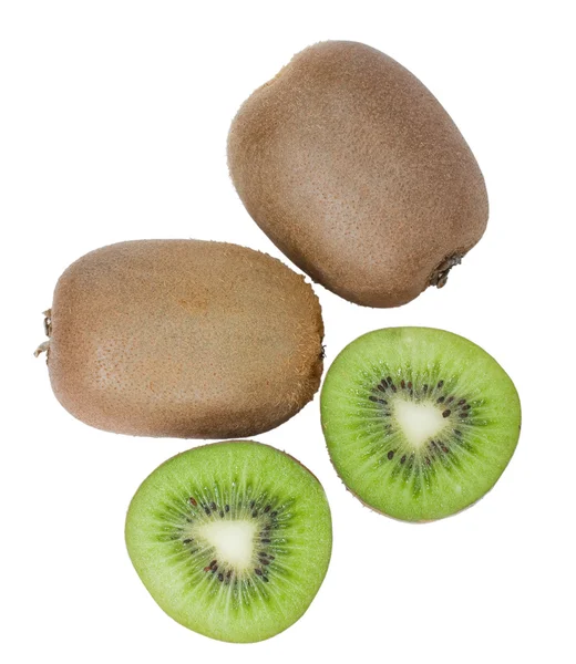 Fresh green kiwi isolated on the white background — Stock Photo, Image