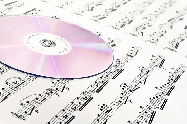 Müzik ve disk — Stok fotoğraf
