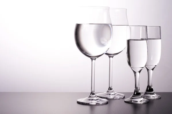 Wineglass, dekorativ belysning . – stockfoto