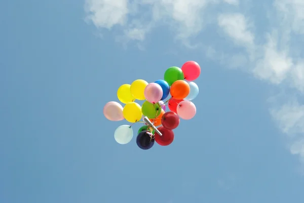 stock image Balloons against the sky