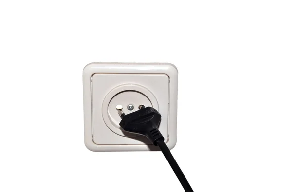 Electric plug and the socket — Stock Photo, Image