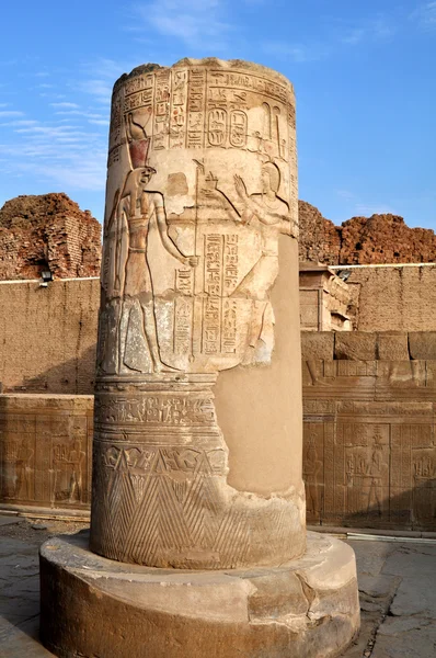 埃及神庙的废墟 — 图库照片
