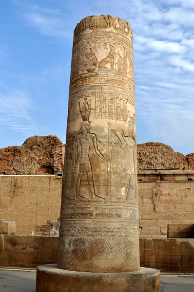 埃及神庙的废墟 — 图库照片