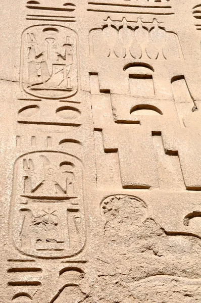 Fragmento da parede egípcia — Fotografia de Stock