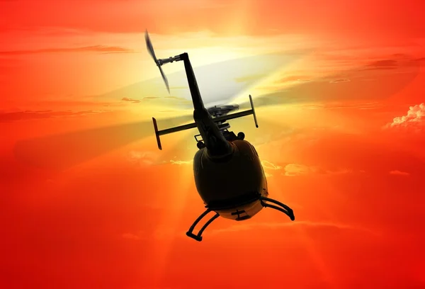 民間ヘリコプター — ストック写真