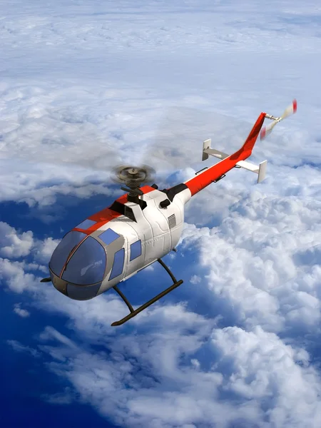 Civiele helikopter — Stockfoto