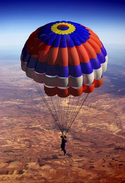 Fallschirmspringer Höhenflug — Stockfoto