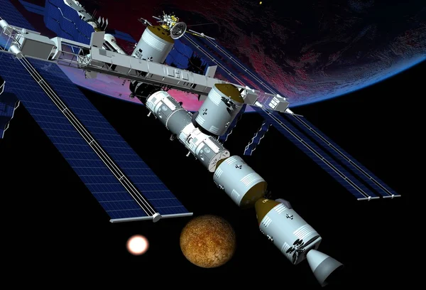 Nave Espacial Espacio Exterior — Foto de Stock
