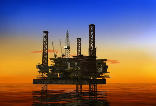 Produktion von Erdöl — Stockfoto