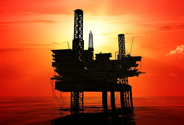 Impianto petrolifero — Foto Stock