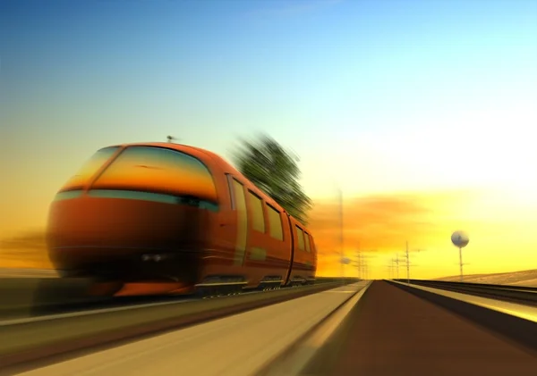Transport Mit Der Bahn — Stockfoto