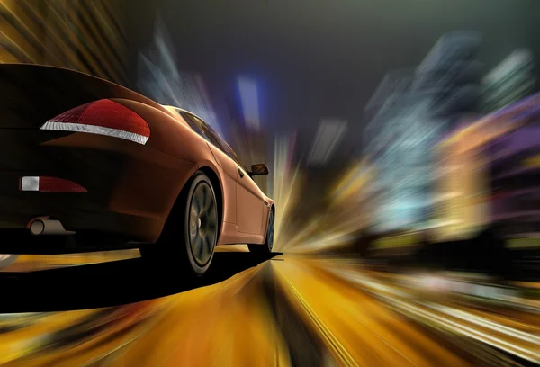 Car Sped Road — Stock Photo, Image