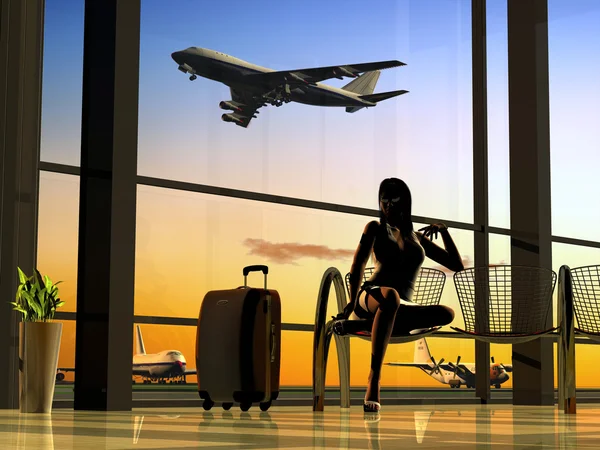 The airport — Stock Photo, Image