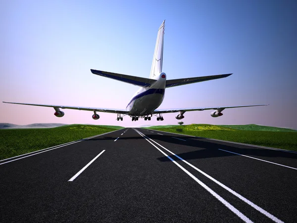 Plane Runway — Stock Photo, Image
