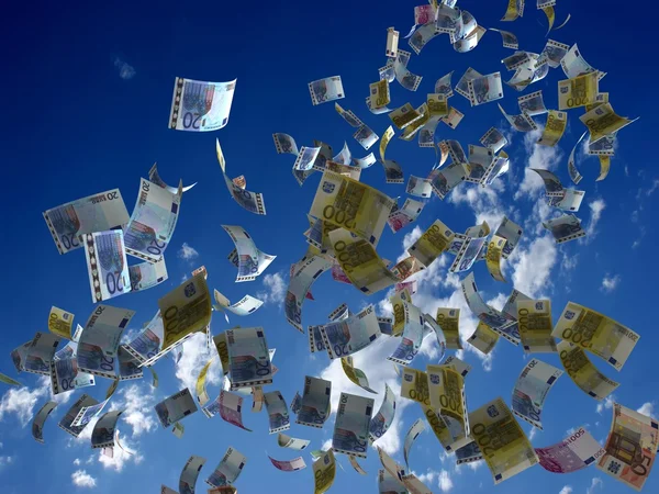 钱教派背景上的天空 — 图库照片