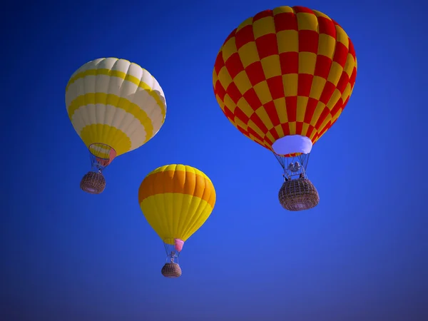 Luftballons Gegen Den Blauen Himmel — Stockfoto