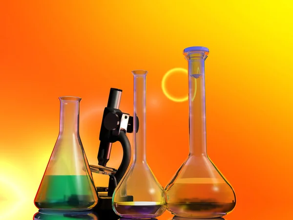 Химические приборы — стоковое фото