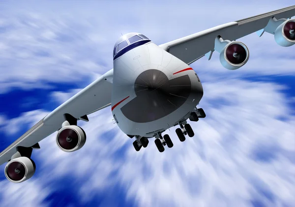 A passenger plane — Stock Photo, Image