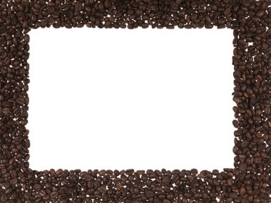 Frame of coffee beans clipart