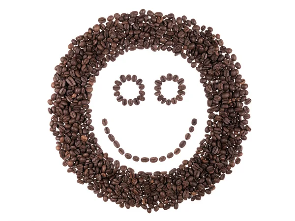 Kahve çekirdekleri yüzü — Stok fotoğraf
