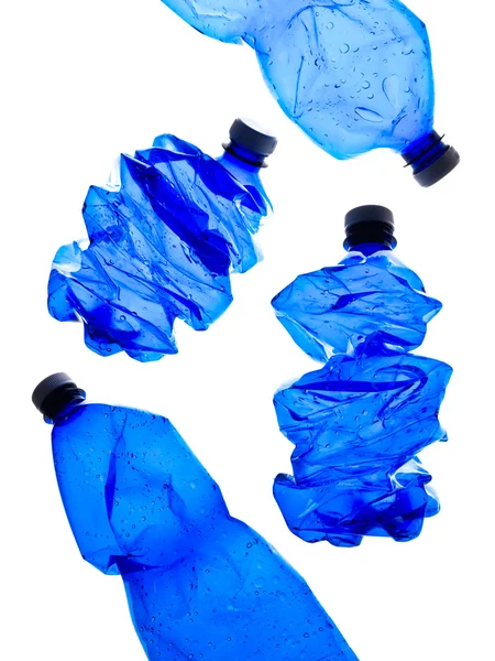 Frascos de plástico azul —  Fotos de Stock