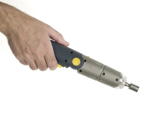 Hand and screwdriver — Stock Photo, Image