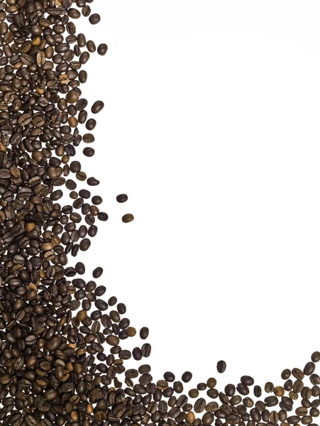 Quadro feito de grãos de café — Fotografia de Stock
