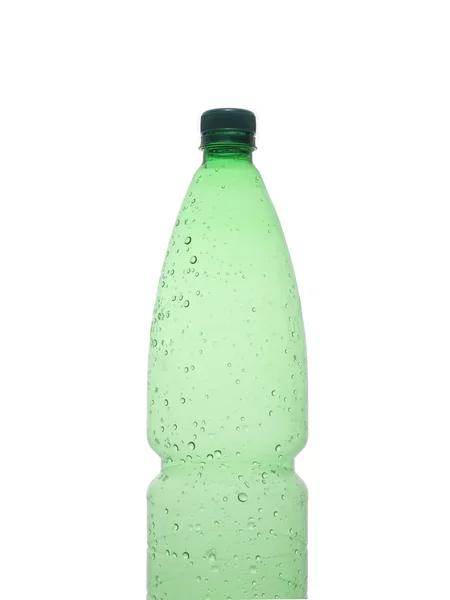 Botellas Plástico Vacías Sobre Fondo Blanco — Foto de Stock