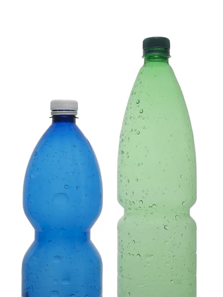 Пустые Пластиковые Бутылки Белом Фоне — стоковое фото