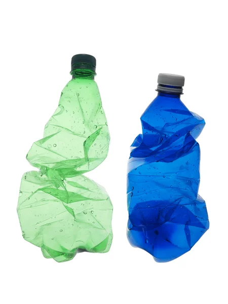 Üres műanyag palackok — Stock Fotó