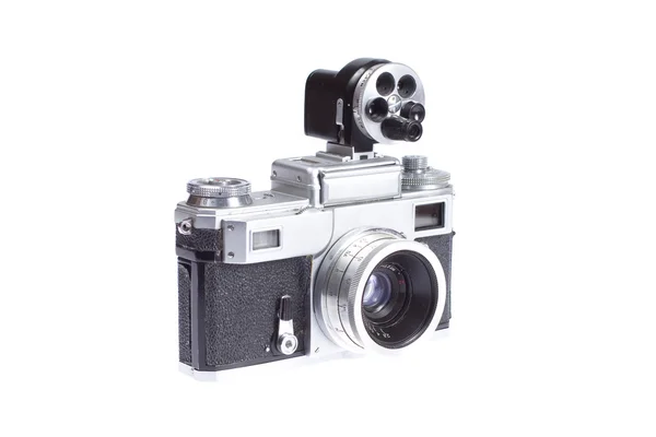 Câmera Rangefinder com visor adicional — Fotografia de Stock