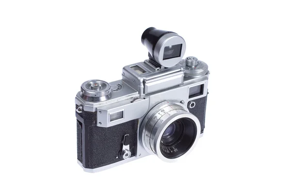 Rangefinder camera with additional viewfinder — Stock Photo, Image