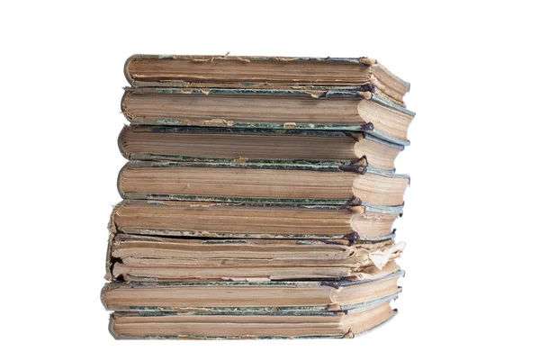 Стопка старинных антикварных книг — стоковое фото