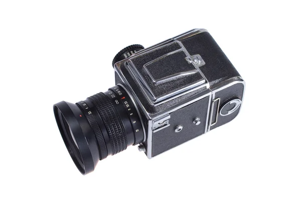 오래 된 검은 35mm slr 카메라 — 스톡 사진