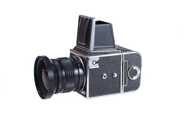 老黑 35 毫米单镜反光相机 — 图库照片