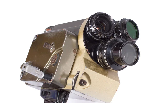 กล้อง SLR ขนาด 35 มม. สีดําเก่า — ภาพถ่ายสต็อก