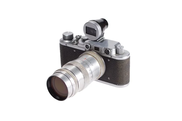 Staré černé 35mm slr fotoaparát — Stock fotografie