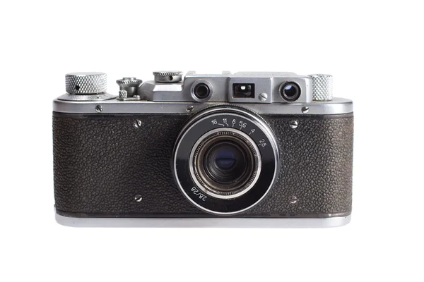 Παλιά μαύρο 35mm slr φωτογραφική μηχανή — Φωτογραφία Αρχείου